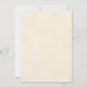 Invitation Baby shower Citrouille rose aquarelle Floral & Boh (Dos)