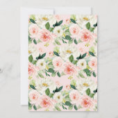 Invitation Baby shower citrouille rose pâle (Dos)