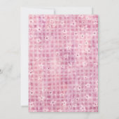 Invitation Baby shower Citrouille rose | Thème aut (Dos)