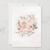 Invitation Baby shower Citrouille rose vif (Dos)