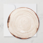 Invitation Baby shower Citrouille Rustique Wood (Dos)