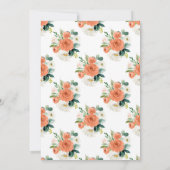 Invitation Baby shower Citrouille Twin Orange & Go (Dos)