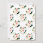 Invitation Baby shower Citrouille Twin Rose and Go (Dos)