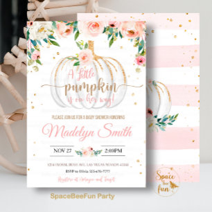 Invitation Baby shower citrouille Un Peu Citrouille Sur Le Ch