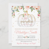 Invitation Baby shower citrouille Un Peu Citrouille Sur Le Ch (Devant)