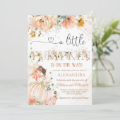 Invitation baby shower citrouille Un Peu Citrouille Sur Le Ch (Debout devant)