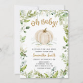 Invitation Baby shower Citrouille verdoyant (Devant)
