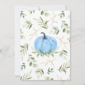 Invitation Baby shower Citrouille verdoyant (Dos)