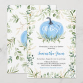 Invitation Baby shower Citrouille verdoyant (Devant / Derrière)