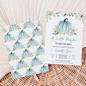 Invitation Baby Shower Citrouille Verdure
