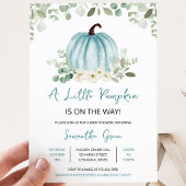 Invitation Baby Shower Citrouille Verdure