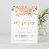 Invitation Baby shower Citrus (Debout devant)