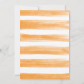 Invitation Baby shower Citrus Botanique Orange Little Cutie (Dos)