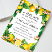 Invitation Baby shower Citrus citron