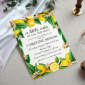 Invitation Baby shower Citrus citron
