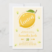 Invitation Baby shower Citrus Cute Lemon (Devant)