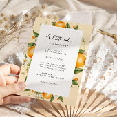 Invitation Baby shower Citrus Little Cutie