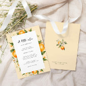 Invitation Baby shower Citrus Little Cutie