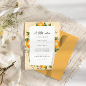 Invitation Baby shower Citrus Little Cutie