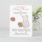 Invitation Baby shower classique (Debout devant)