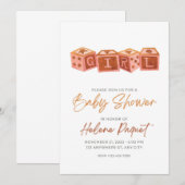 Invitation Baby shower classique (Devant / Derrière)