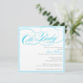 Invitation Baby shower classique (Debout devant)