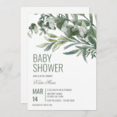 Invitation Baby shower classique (Devant / Derrière)