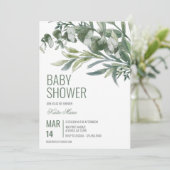 Invitation Baby shower classique (Debout devant)