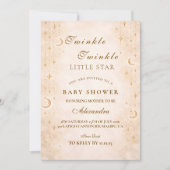 Invitation Baby Shower Classique au Clair de Lune (Devant)