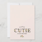 Invitation Baby shower Clementine Cutie moderne (Dos)