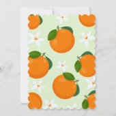 Invitation Baby shower Clementine Orange Little Cutie (Dos)