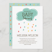 Invitation Baby shower Cloud (Devant / Derrière)