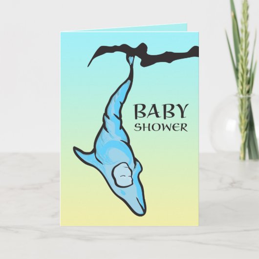 Invitation baby shower (cocon dauphin) (Devant)