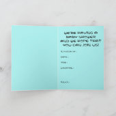 Invitation baby shower (cocon dauphin) (Intérieur)
