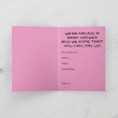 Invitation baby shower (cocon dauphin) (Intérieur)