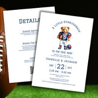 Baby Shower Code QR Petit Quarterback de Football