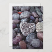 Invitation Baby shower Coeur de cailloux / Saupoudrer (Dos)