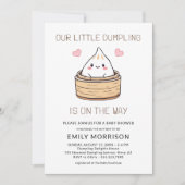 Invitation Baby shower Coeurs Doux (Devant)