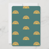 Invitation Baby shower coloré Boho Sun (Dos)