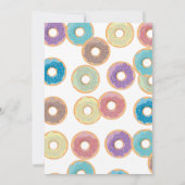Invitation Baby shower coloré Pastel Donuts & Sprinkles (Dos)