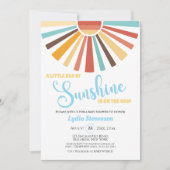 Invitation Baby shower coloré Sunshine Boho (Devant)