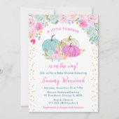 Invitation Baby shower Confetti Citrouille Pastel (Devant)