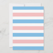 Invitation Baby shower Confetti de la révélation de genre ros (Dos)