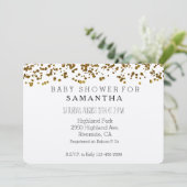 Invitation Baby shower Confetti de Parties scintillant à bill (Debout devant)