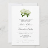 Invitation Baby shower conjoint blanc Hydrangea Grand Millenn (Devant)