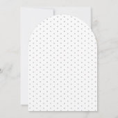 Invitation Baby shower contemporain noir blanc (Dos)