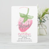 Invitation Baby shower cool à l'aquarelle (Debout devant)