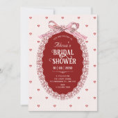Invitation Baby shower coquette (Devant)