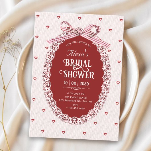 Invitation Baby shower coquette