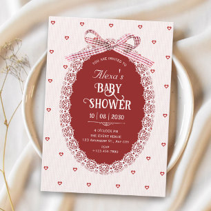 Invitation Baby shower coquette